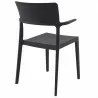 Plus Arm Chair Black - Back Angled - Plus Arm Chair Black - Back Angled
