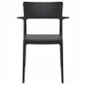Plus Arm Chair Black - Front - Plus Arm Chair Black - Front