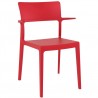 Plus Arm Chair Red - Front Angled