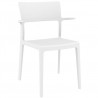 Plus Arm Chair White - Front Angled