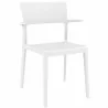 Plus Arm Chair White - Front Angled - Plus Arm Chair White - Front Angled