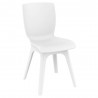 Compamia Mio PP Modern Dining Chair - White with White Legs
