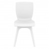 Compamia Mio PP Modern Dining Chair - White with White Legs