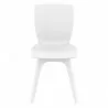 Compamia Mio PP Modern Dining Chair - White with White Legs - Compamia Mio PP Modern Dining Chair - White with White Legs