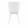 Compamia Mio PP Modern Dining Chair - White with White Legs - Compamia Mio PP Modern Dining Chair - White with White Legs