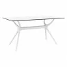 Compamia Bloom Extendable 7-Piece Patio Dining Set - White - Compamia Bloom Extendable 7-Piece Patio Dining Set - White