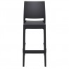 Maya Resin Barstool Black - Front