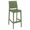 Maya Resin Barstool Olive Green - Angled View - Maya Resin Barstool Olive Green - Angled View