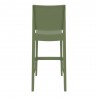Maya Resin Barstool Olive Green - Back Angle