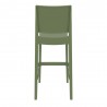 Maya Resin Barstool Olive Green - Back Angle