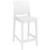 Maya Resin Barstool White - Front Angled - Maya Resin Barstool White - Front Angled