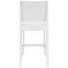 Maya Resin Barstool White - Back - Maya Resin Barstool White - Back