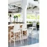 Maya Resin Barstool White - Lifestyle Shot - Maya Resin Barstool White - Lifestyle Shot