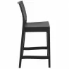Maya Resin Counter Stool Black - Side - Maya Resin Counter Stool Black - Side
