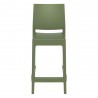 Maya Resin Counter Stool Olive Green - Front