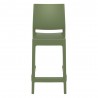 Maya Resin Counter Stool Olive Green - Front