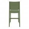 Maya Resin Counter Stool Olive Green - Back