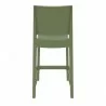 Maya Resin Counter Stool Olive Green - Back - Maya Resin Counter Stool Olive Green - Back
