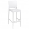 Maya Resin Counter Stool White - Front Angled