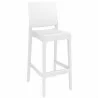 Maya Resin Counter Stool White - Front Angled - Maya Resin Counter Stool White - Front Angled