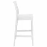 Maya Resin Counter Stool White - Side - Maya Resin Counter Stool White - Side