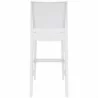Maya Resin Counter Stool White - Back - Maya Resin Counter Stool White - Back