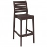 Ares Resin Barstool Dark Gray - front Angled