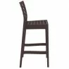 Ares Resin Barstool Dark Gray - Side - Ares Resin Barstool Dark Gray - Side