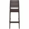 Ares Resin Barstool Dark Gray - Back - Ares Resin Barstool Dark Gray - Back