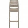 Ares Resin Barstool Dove Gray - Back