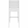 Ares Resin Barstool White - Back - Ares Resin Barstool White - Back