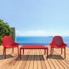 Compamia Sky 3-Piece Lounge Set - RED