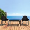 Compamia Sky Outdoor 39-inch Lounge Table - Black
