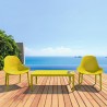 Compamia Sky Outdoor 39-inch Lounge Table - Yellow
