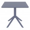 Compamia Sky Square Outdoor Lounge Table - Dark Gray