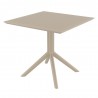 Compamia Sky Square Outdoor Lounge Table - Dove Gray