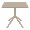 Compamia Sky Square Outdoor Lounge Table - Dove Gray
