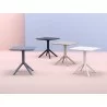 Compamia Sky Square Table 27 inch White/Taupe/Dark Grey/Black - Compamia Sky Square Table 27 inch White/Taupe/Dark Grey/Black