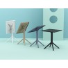 Sky Square Table 24 inch - Lifestyle 1 - Folding Feature - Sky Square Table 24 inch - Lifestyle 1 - Folding Feature