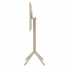Sky Square Bar Table 24 inch Taupe - Side Folded