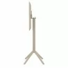 Sky Square Bar Table 24 inch Taupe - Side Folded - Sky Square Bar Table 24 inch Taupe - Side Folded