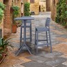 Sky Ares Square Bar Set with 2 Barstools Dark Gray - Lifestyle