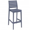 Sky Ares Square Bar Chair - Dark Gray