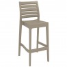 Sky Ares Square Bar Chair - Taupe