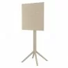 Sky Ares Square Bar Table - Taupe - Folded - Sky Ares Square Bar Table - Taupe - Folded