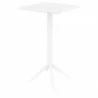 Sky Ares Square Bar Table - White - Angled View - Sky Ares Square Bar Table - White - Angled View