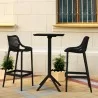 Sky Air Square Bar Set with 2 Barstools Black - Lifestyle  - Sky Air Square Bar Set with 2 Barstools Black - Lifestyle 