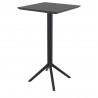 Sky Air Square Bar Table - Black - Angled