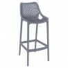 Sky Air Square Bar Chair - Dark Grey - Angled - Sky Air Square Bar Chair - Dark Grey - Angled