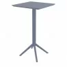 Sky Air Square Bar Table - Dark Grey - Angled - Sky Air Square Bar Table - Dark Grey - Angled